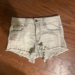 American Eagle grey denim shorts